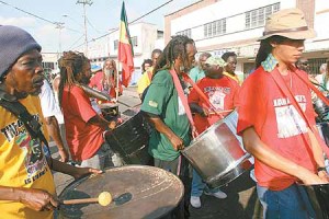 The pride of pan in Point Fortin, Jah Roots. Photo: TONY HOWELL 