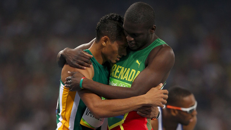 Kirani and Gold Medalist Wayde van Niekerk 