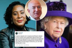 Carnegie Mellon University Professor Uju Anya's response to billionaire Jeff Bezos' criticism of her initial tweet on the passing of Queen Elizabeth