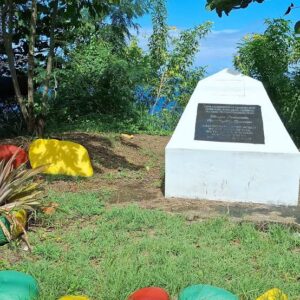 Sparrow's monument at Grand Roy village, Grenada.